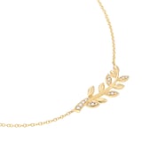 Mappin & Webb Vinea 18ct Yellow Gold 0.12cttw Diamond Necklace