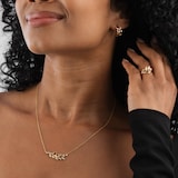 Mappin & Webb Vinea 18ct Yellow Gold 0.12cttw Diamond Necklace