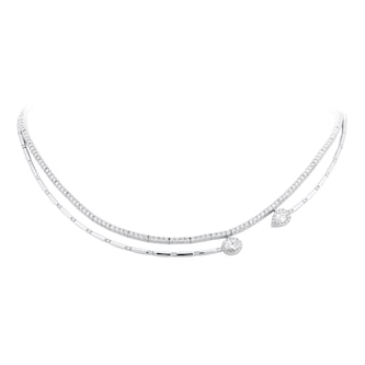 Mappin & Webb Amelia 18ct White Gold 5.30cttw Diamond Necklace
