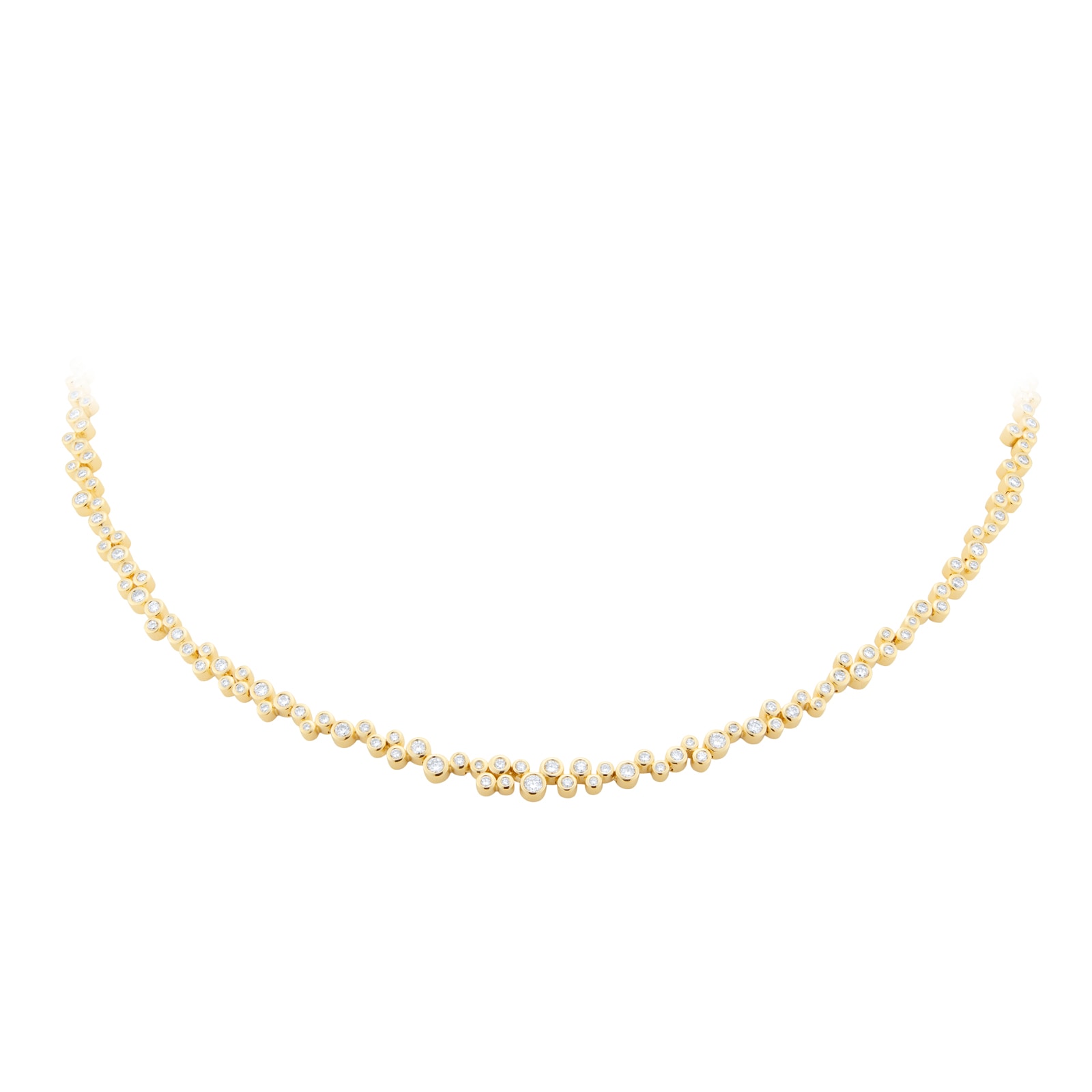 Mappin 
Webb Gossamer 18ct Yellow Gold 2.66cttw Diamond Necklace