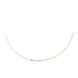 Mappin & Webb 18ct Yellow & White Gold 1.58cttw Diamond Pave Link Necklace