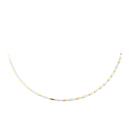 12130391 - 18ct Yellow & White Gold 1.58cttw Diamond Pave Link Necklace