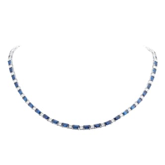 Mappin & Webb 18ct White Gold 7.98cttw Sapphire & 2.21cttw Diamond Necklace