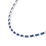 Mappin & Webb 18ct White Gold 7.98cttw Sapphire & 2.21cttw Diamond Necklace