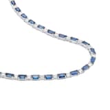 Mappin & Webb 18ct White Gold 7.98cttw Sapphire & 2.21cttw Diamond Necklace
