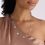 Mappin & Webb Floriana 18ct White Gold 1.35cttw Diamond Necklace