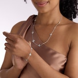 Mappin & Webb Floriana 18ct White Gold 1.35cttw Diamond Necklace