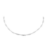 Mappin & Webb 18ct White Gold 2.00cttw Diamond Bezel Necklace