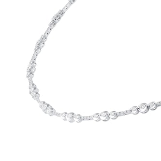 Mappin & Webb 18ct White Gold 2.00cttw Diamond Bezel Necklace