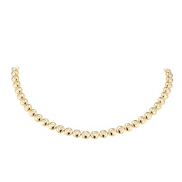 12130423 - 18ct Yellow Gold 3.38cttw Diamond Bezel Necklace