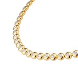 Mappin & Webb 18ct Yellow Gold 3.38cttw Diamond Bezel Necklace