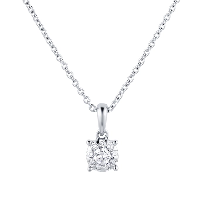 Mappin & Webb Masquerade 18ct White Gold 0.16cttw Diamond Pendant