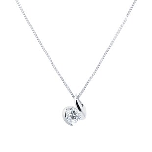 Goldsmiths 9 Carat Gold 0.25ct Wrapped In Love Diamond Pendant