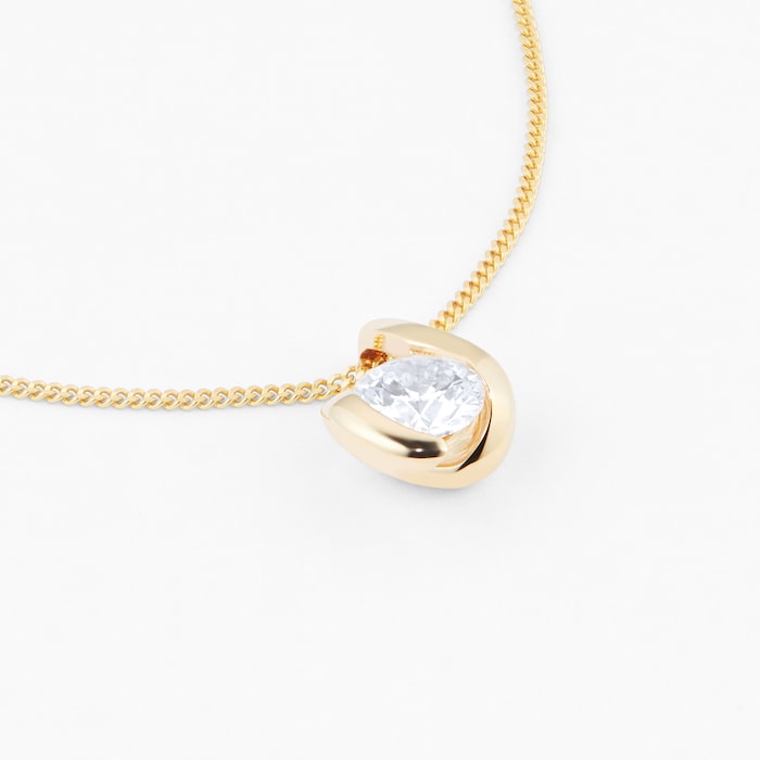 Goldsmiths 9ct Gold 0.25ct Wrapped In Love Diamond Pendant