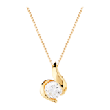 Goldsmiths 9 Carat Gold 0.15ct Wrapped In Love Diamond Pendant