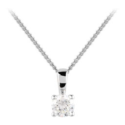 12141704 - 9 Carat Gold 0.25ct 4 Claw Canadian Diamond Pendant