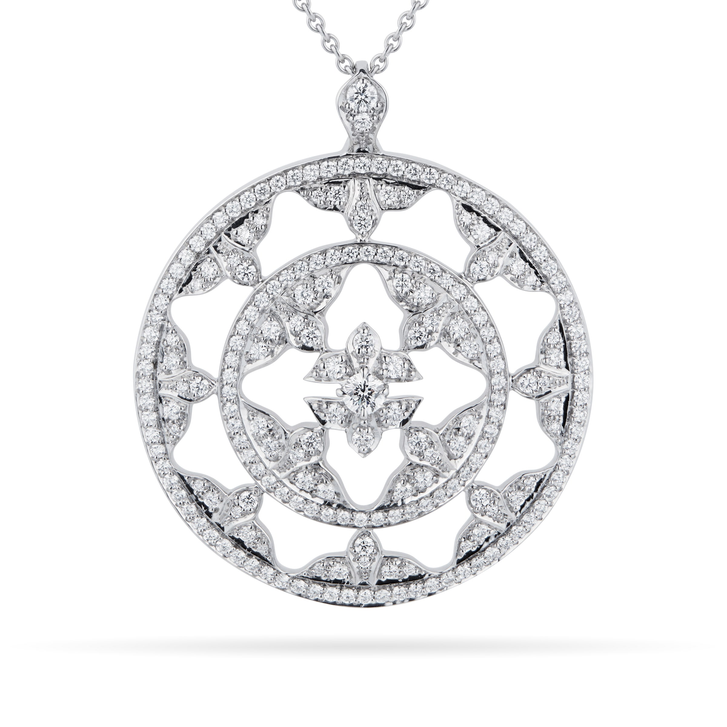 Empress 18ct White Gold 1.20cttw Diamond Pendant