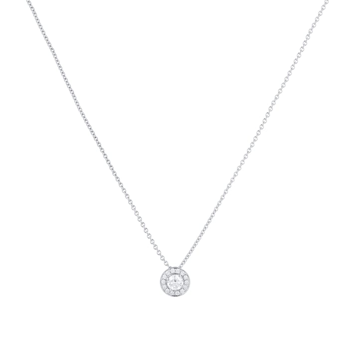 Mappin & Webb Fonteyn 18ct White Gold 0.26cttw Diamond Halo Pendant