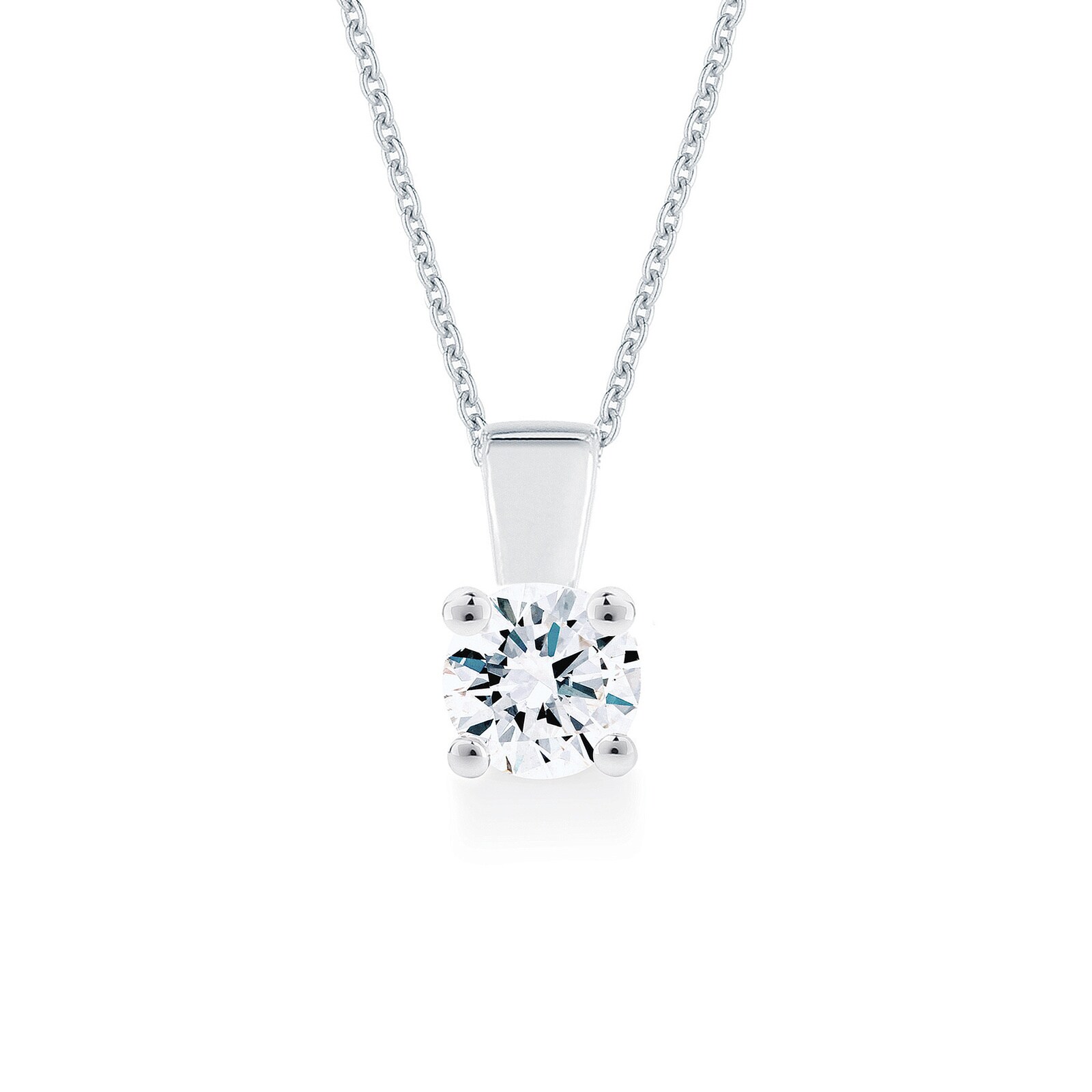 Mappin & Webb Libretto 18ct White Gold 0.40ct Diamond Pendant