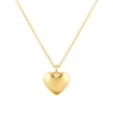 Mappin & Webb Fortune 18ct Yellow Gold Plain Heart Pendant