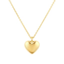 12142321 - Fortune 18ct Yellow Gold Plain Heart Pendant