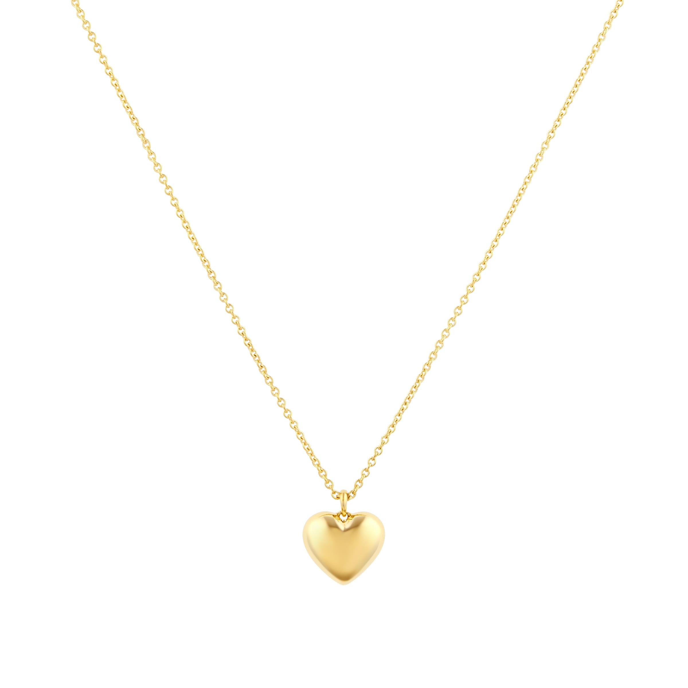Mappin & Webb Fortune 18ct Yellow Gold Plain Heart Pendant