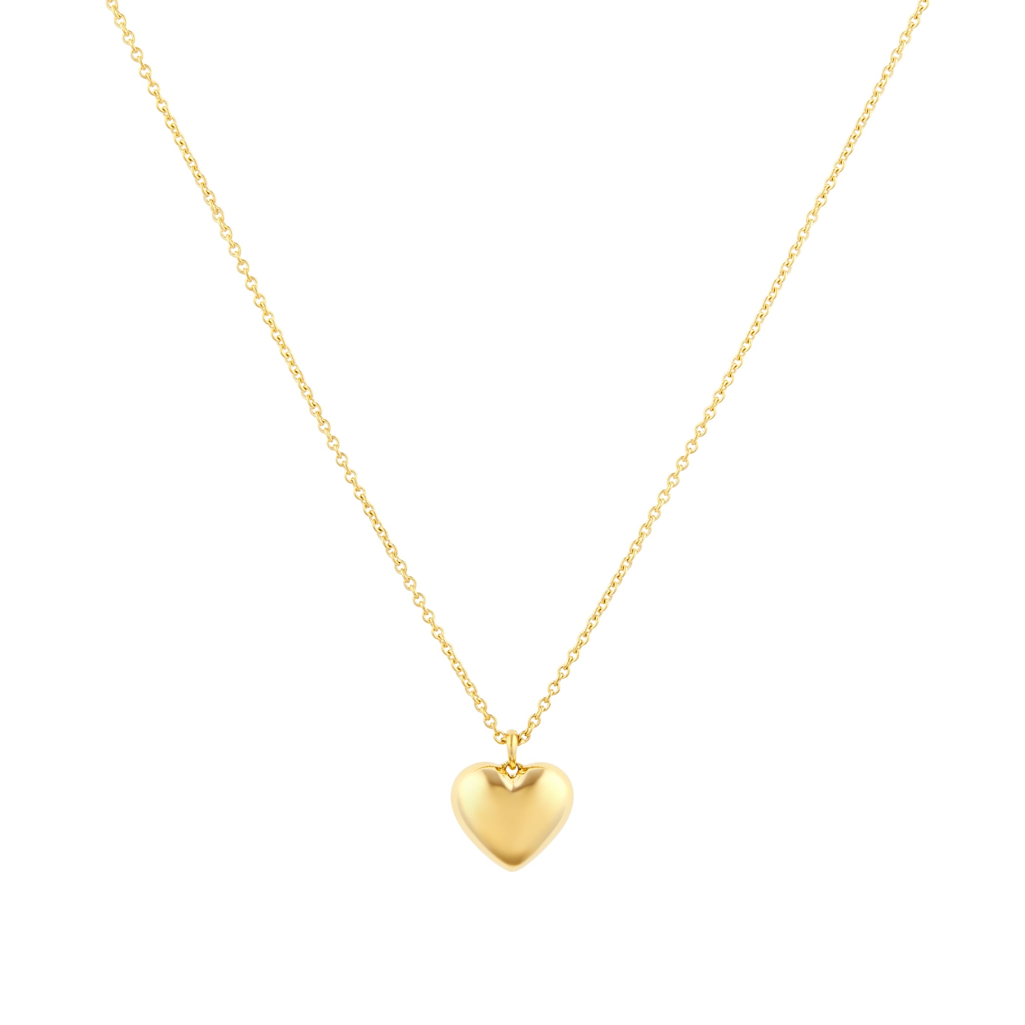 Mappin & Webb Fortune 18ct Yellow Gold Plain Heart Pendant