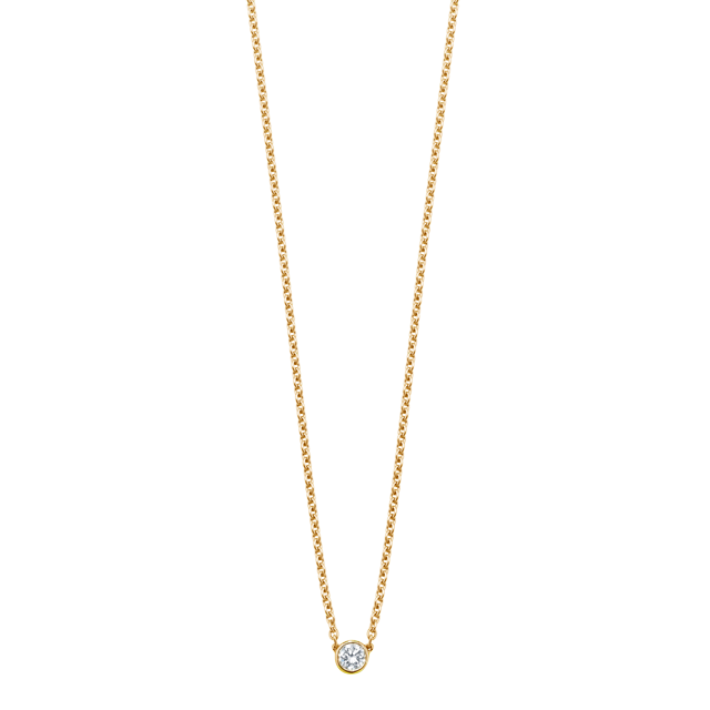 Mappin & Webb Gossamer 18ct Yellow Gold 0.24ct Diamond Necklace