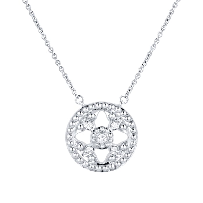 Mappin & Webb Empress 18ct White Gold 0.08cttw Diamond Pendant