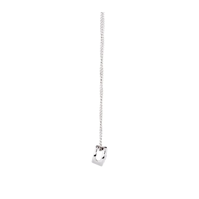 Goldsmiths 9ct White Gold Diamond Set Heart Pendant