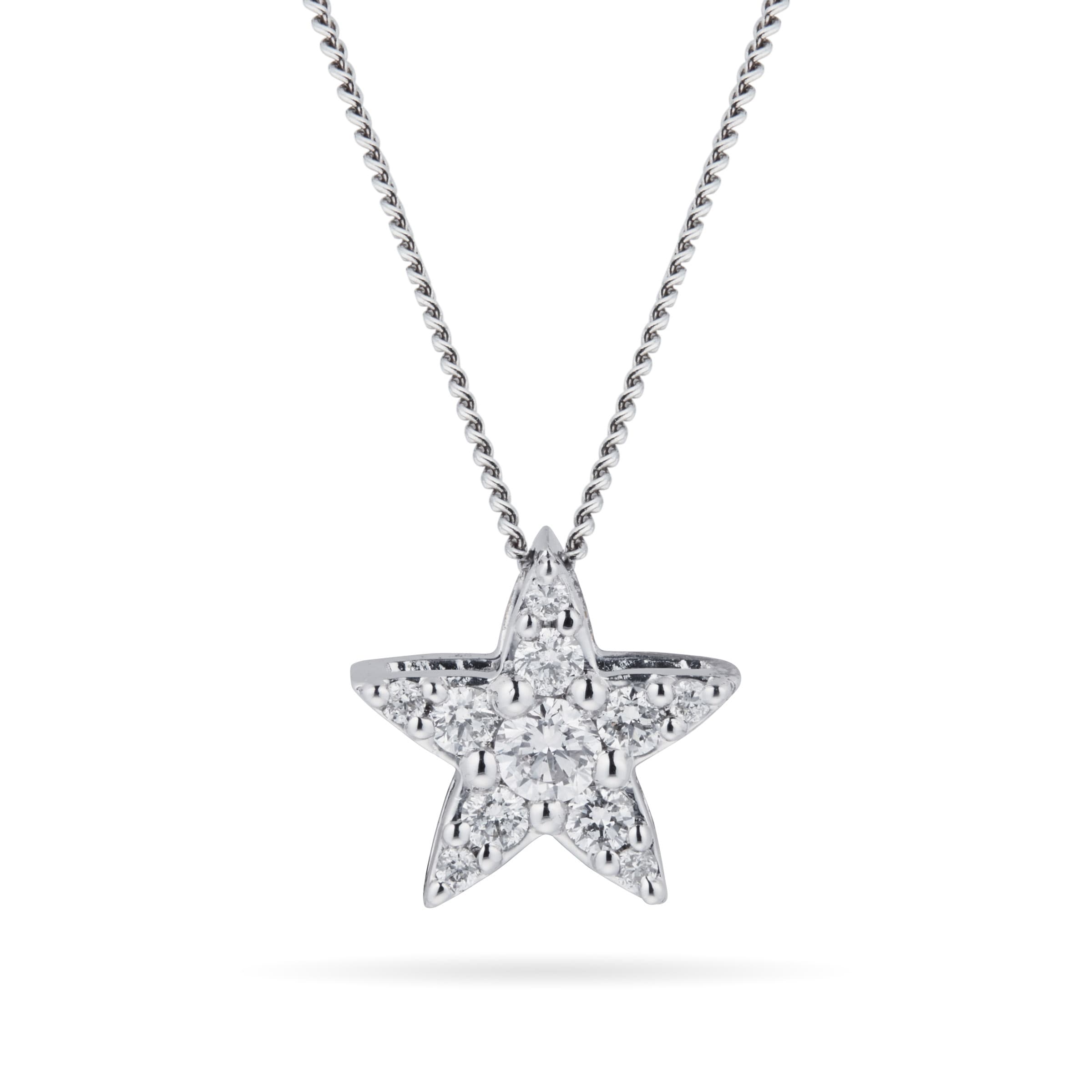 Elegant Star Diamond Pendant