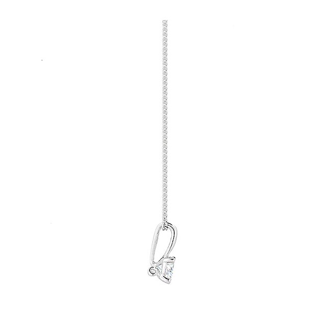 Goldsmiths 9ct White Gold 0.15ct Brilliant Cut Pendant