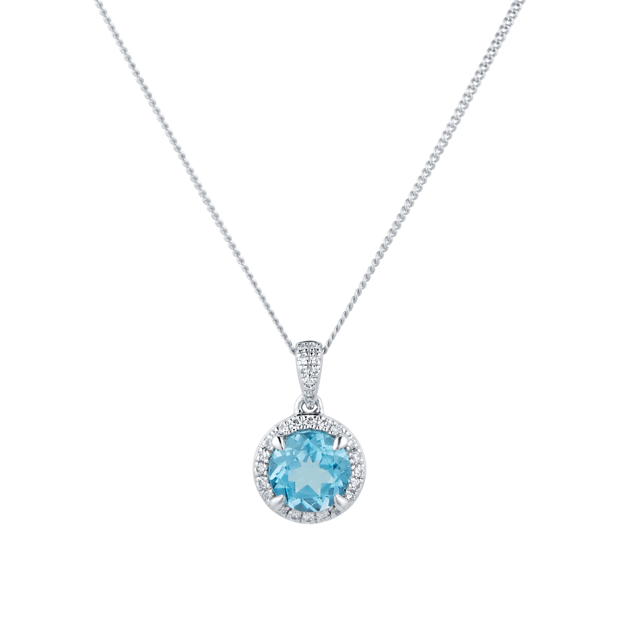 Topaz Rings, Earrings & Necklaces, Diamond & Blue Topaz Jewellery