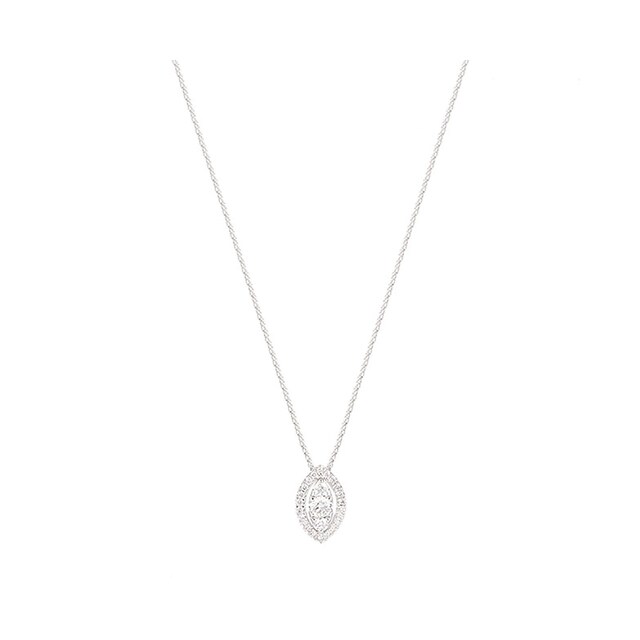 Goldsmiths 18ct White Gold 0.33ct Diamond Marquise Pendant