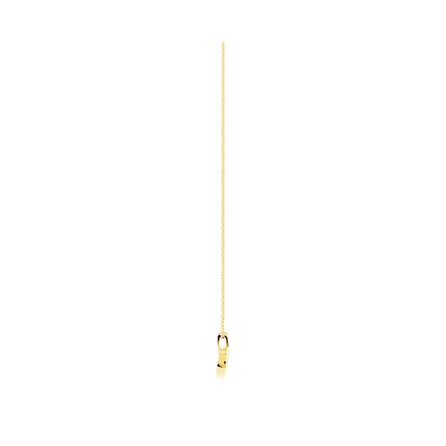 Goldsmiths 9ct Yellow Gold 0.15ct Diamond Swoop Pendant