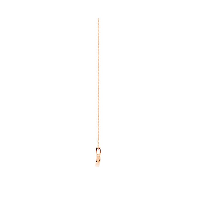 Goldsmiths 9ct Rose Gold 0.15cttw Diamond Swoop Pendant