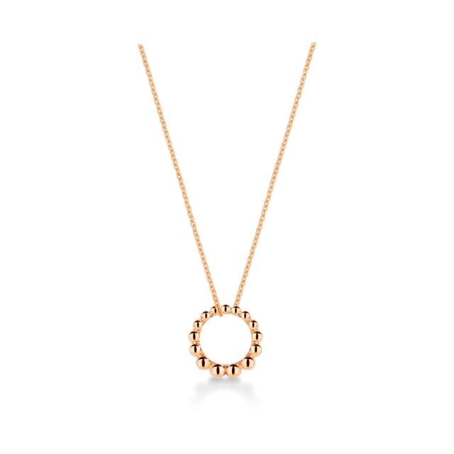 Mappin & Webb Sonnet 18ct Rose Gold Loop Pendant