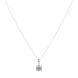 Goldsmiths 9ct White Gold 1.00ct Brilliant Cut Pendant