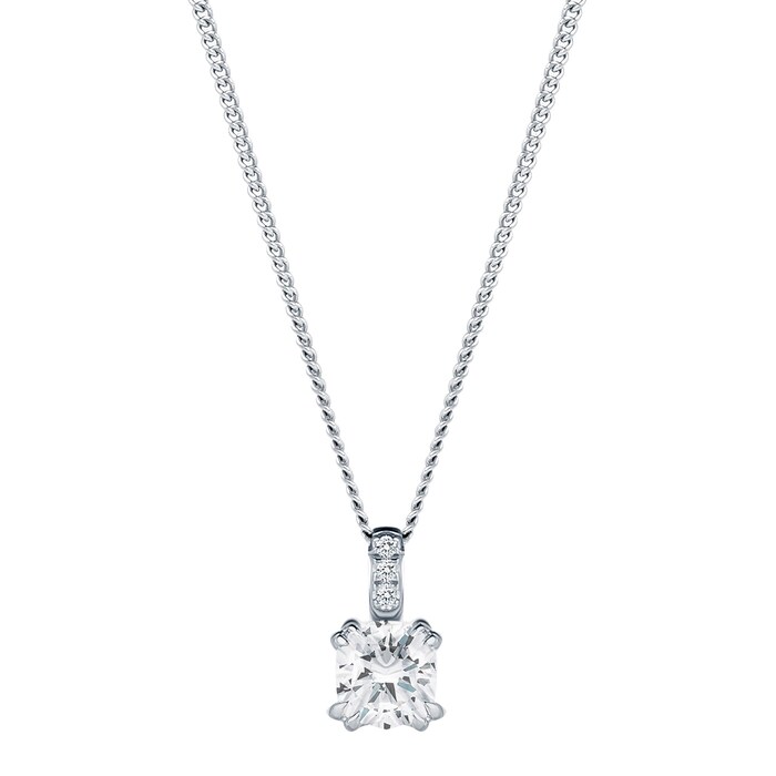 Mappin & Webb Platinum 0.52 Carat Diamond Pendant