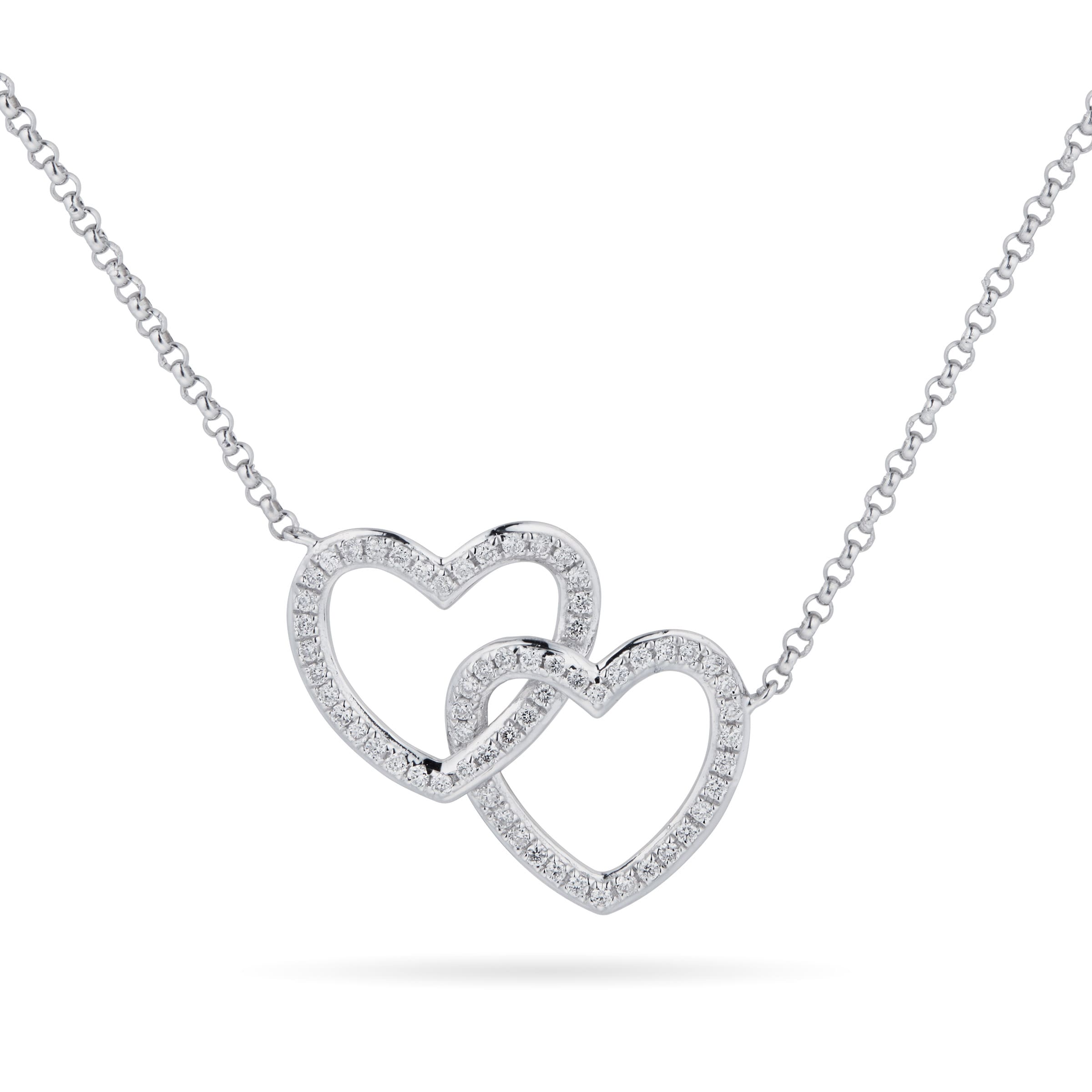 LVC Charmes Intertwined Hearts Diamond Pendant – Love & Co.