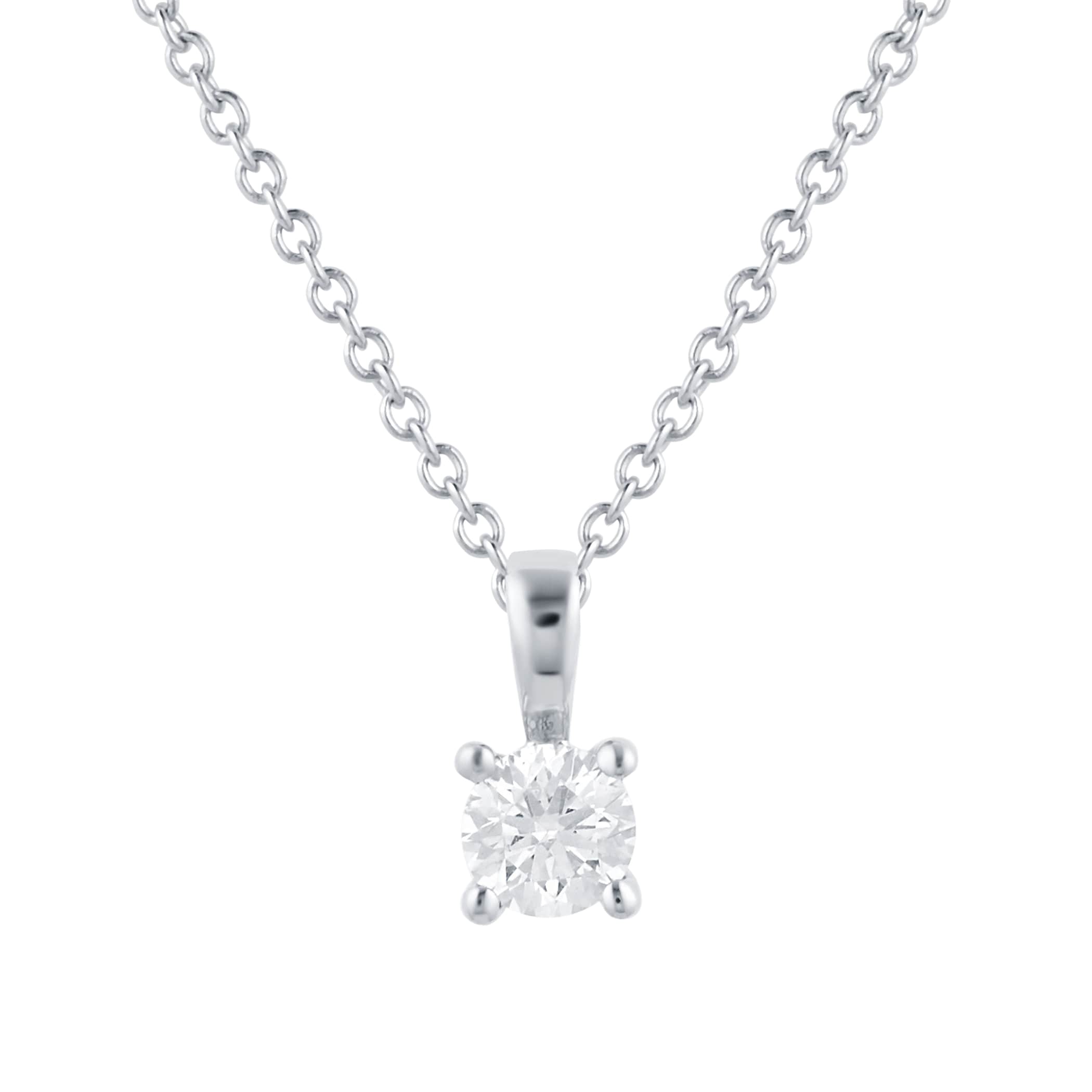 Mappin & Webb Libretto 18ct White Gold 0.25ct Diamond Pendant Mappin & Webb Libretto 18ct White Gold 0.25ct Diamond Pendant
