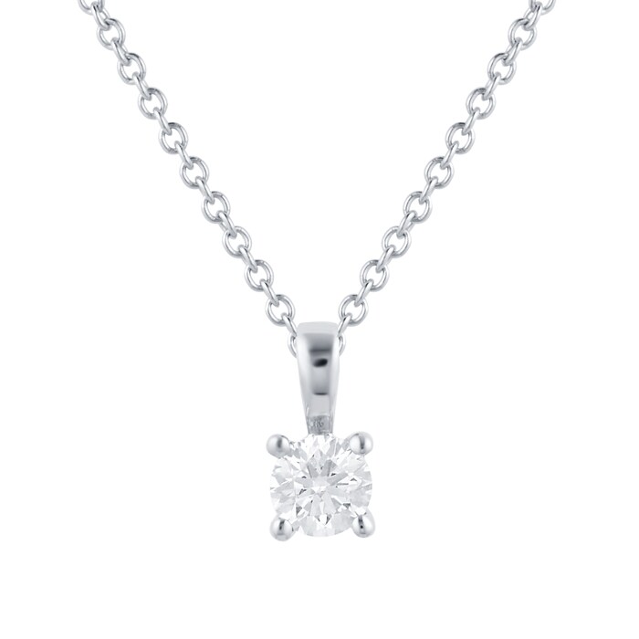 Mappin & Webb Libretto 18ct White Gold 0.25ct Diamond Pendant