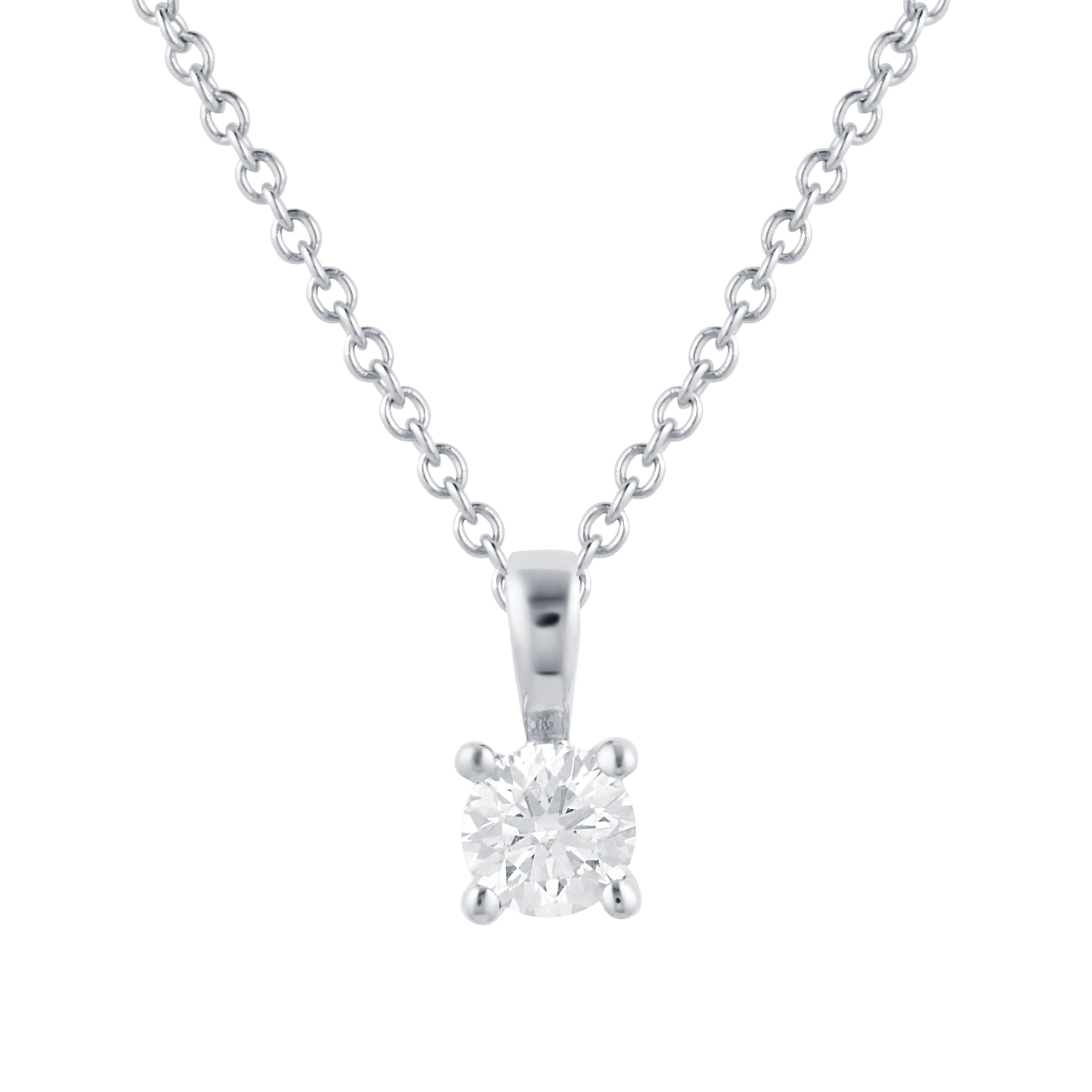 Libretto 18ct White Gold 0.40ct Diamond Pendant