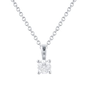 Mappin & Webb Libretto 18ct White Gold 0.40ct Diamond Pendant