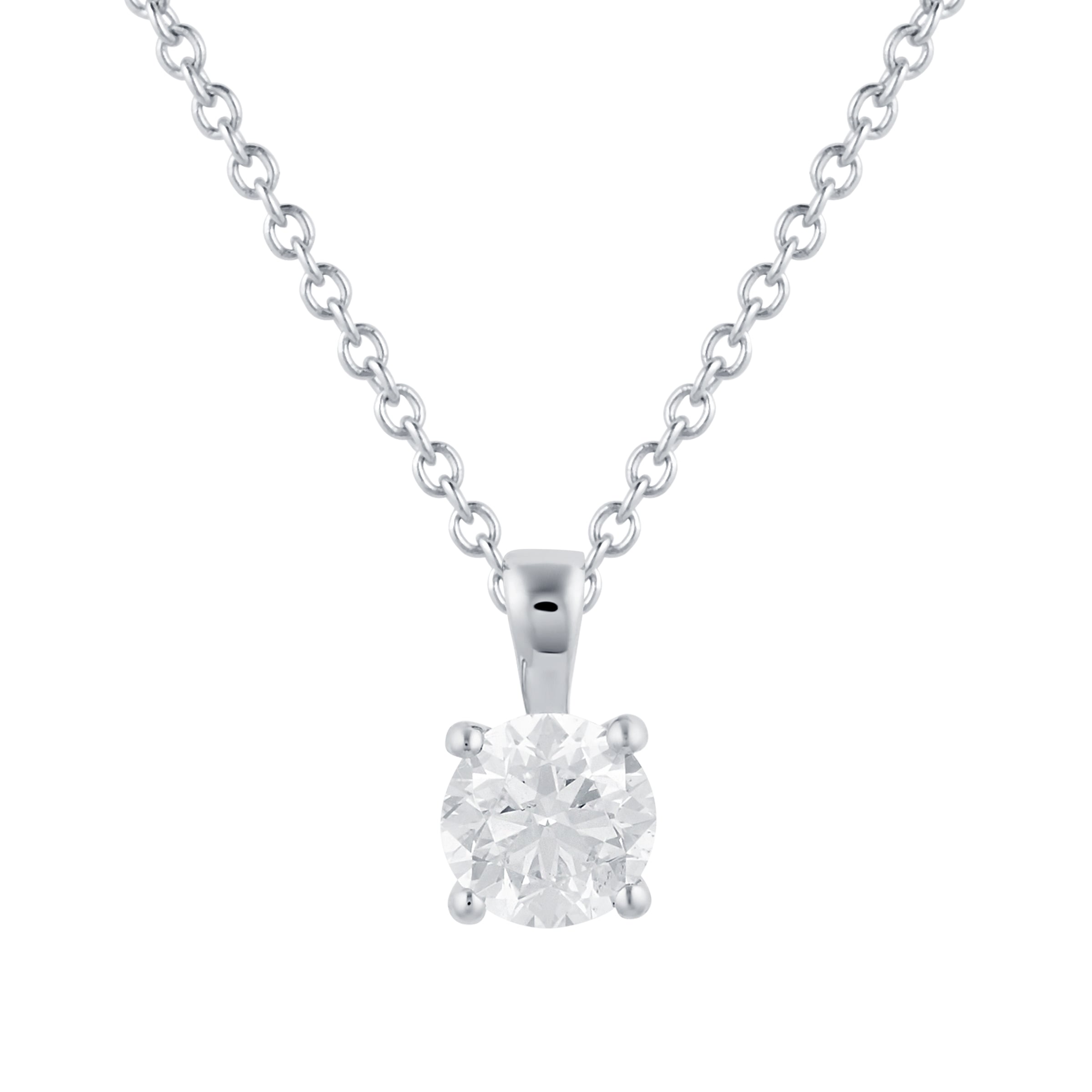 Libretto 18ct White Gold 0.50ct Diamond Pendant