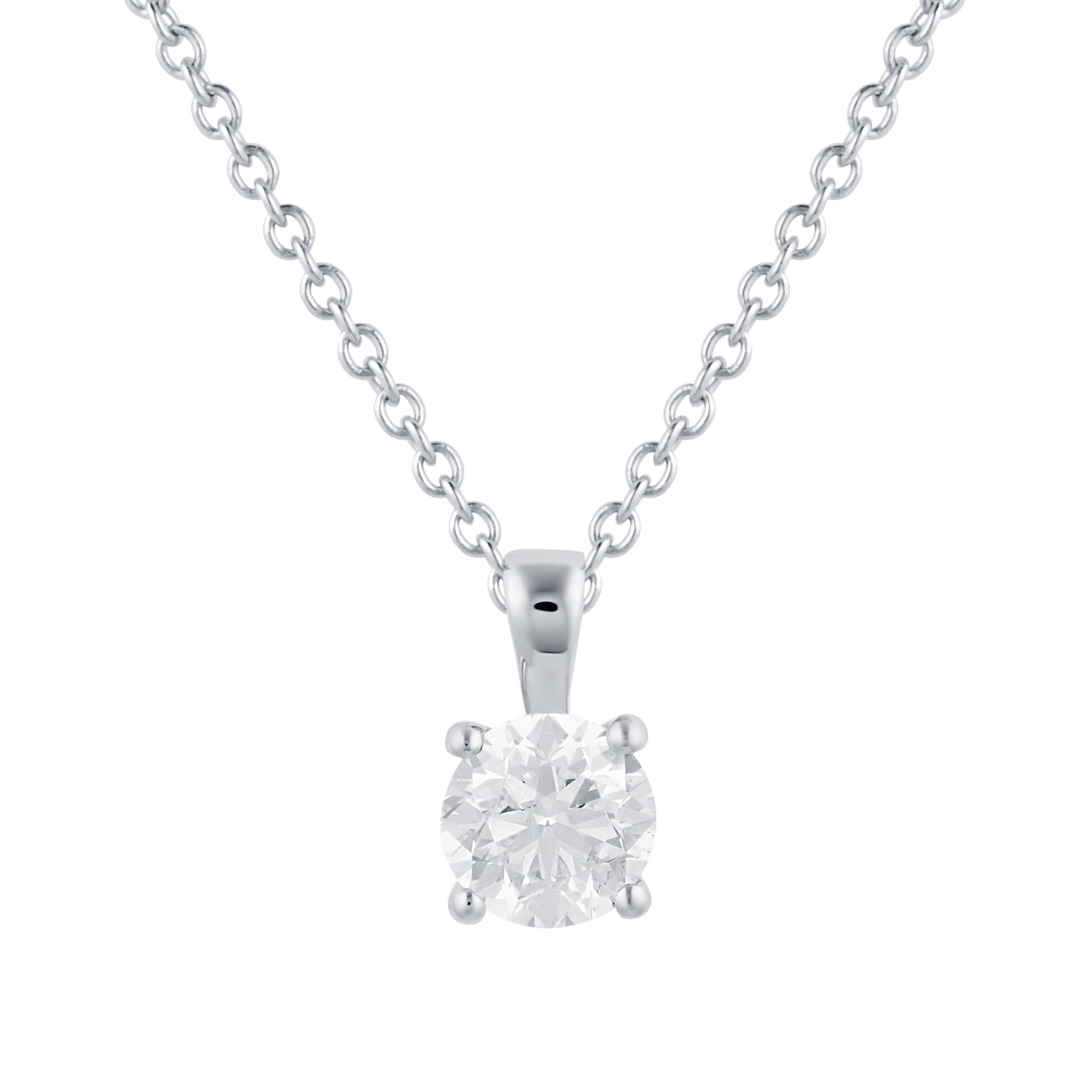 Mappin & Webb Libretto 18ct White Gold 0.50ct Diamond Pendant