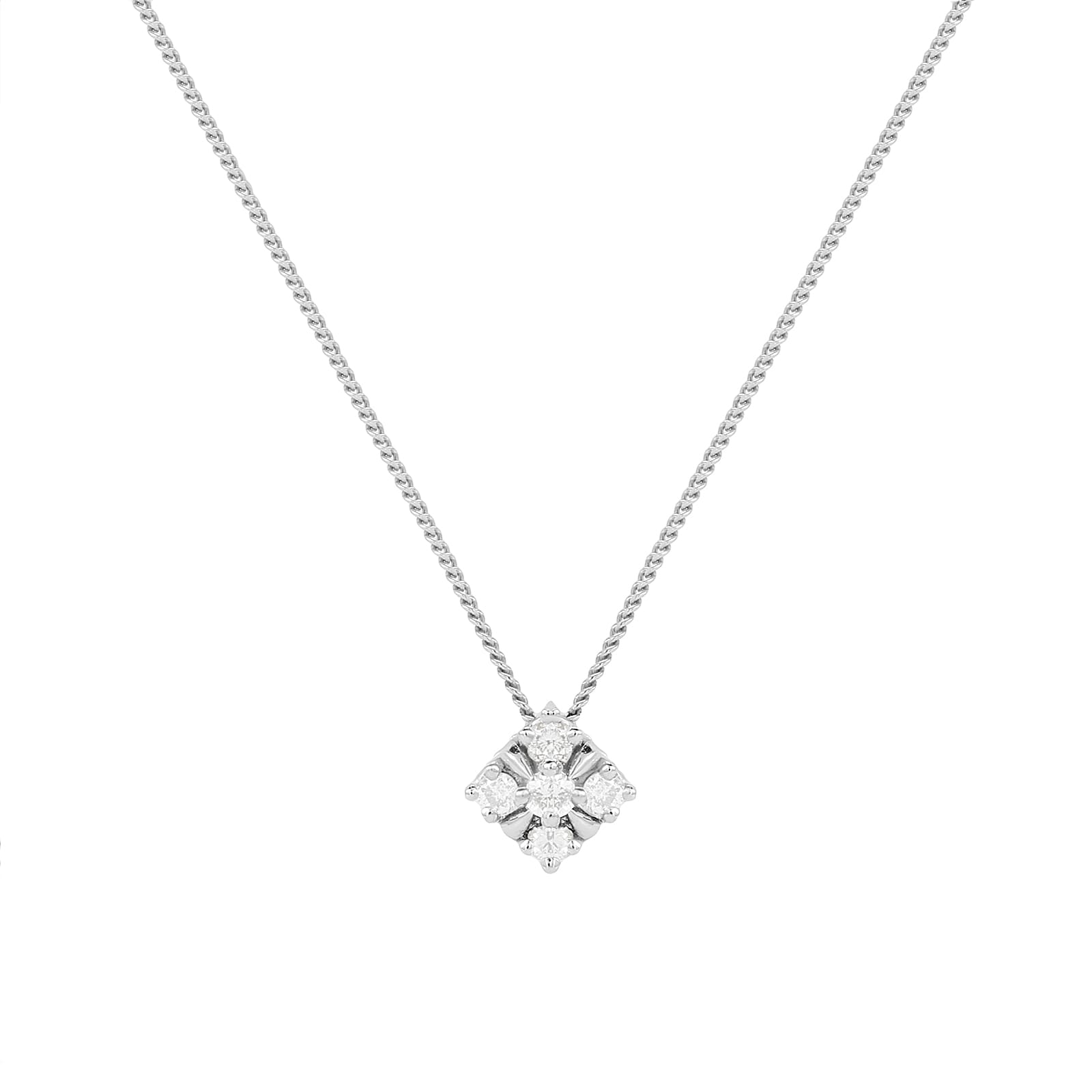 Diamond on sale square pendant