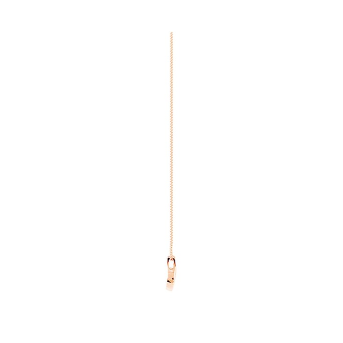 Goldsmiths 9ct Rose Gold 0.15ct Goldsmiths Brightest Diamond Swoop Pendant