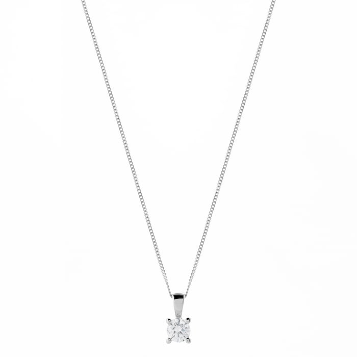 Goldsmiths 18ct White Gold 0.50cttw Diamond Pendant