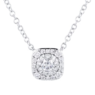 Mappin & Webb Masquerade 18ct White Gold 0.30cttw Diamond Pendant